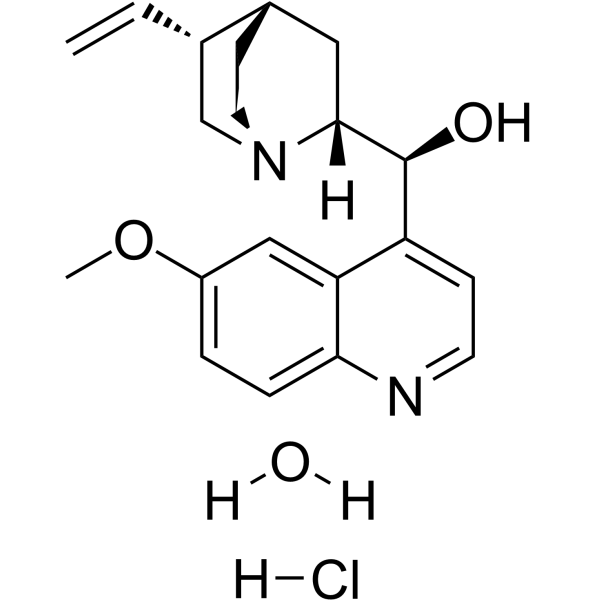 Quinidine hydrochloride monohydrate Structure