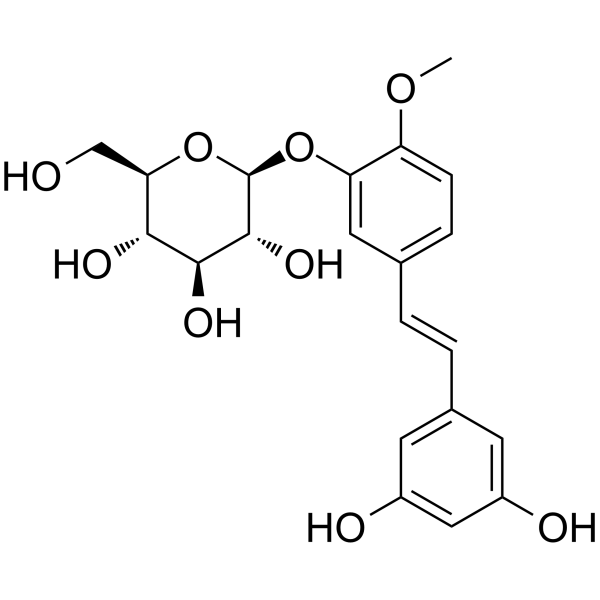 Rhapontigenin 3'-O-glucoside Structure