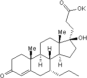 RU 28318, potassium salt Structure