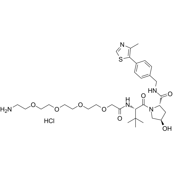 (S,R,S)-AHPC-PEG4-NH2 hydrochloride Structure