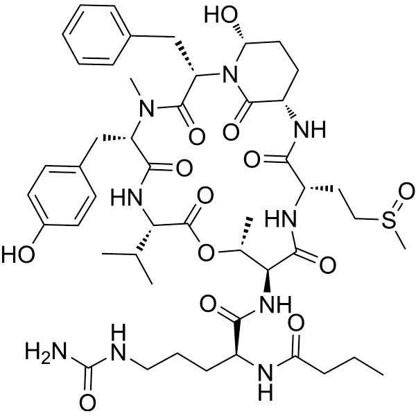 Sadopeptins B Structure