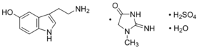 Serotonin creatinine sulfate monohydrate Structure