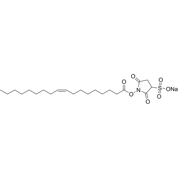 Sulfosuccinimidyl oleate sodium Structure