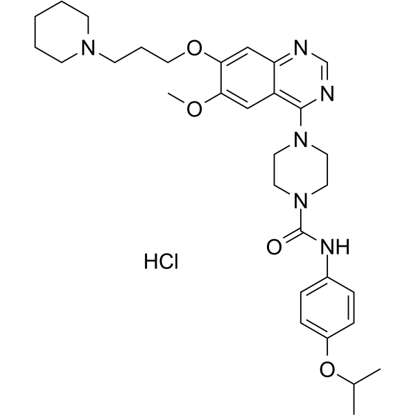 Tandutinib hydrochloride Structure