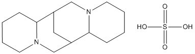 (-)-Sparteine-sulfate-pentahydrate Structure