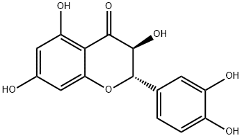 (-)-Taxifolin Structure