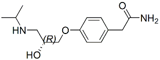 (R)-(+)-Atenolol Structure