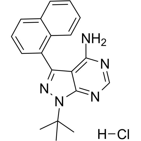 1-Naphthyl PP1 hydrochloride Structure