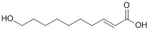 10-Hydroxy-trans-2-decenoic acid Structure
