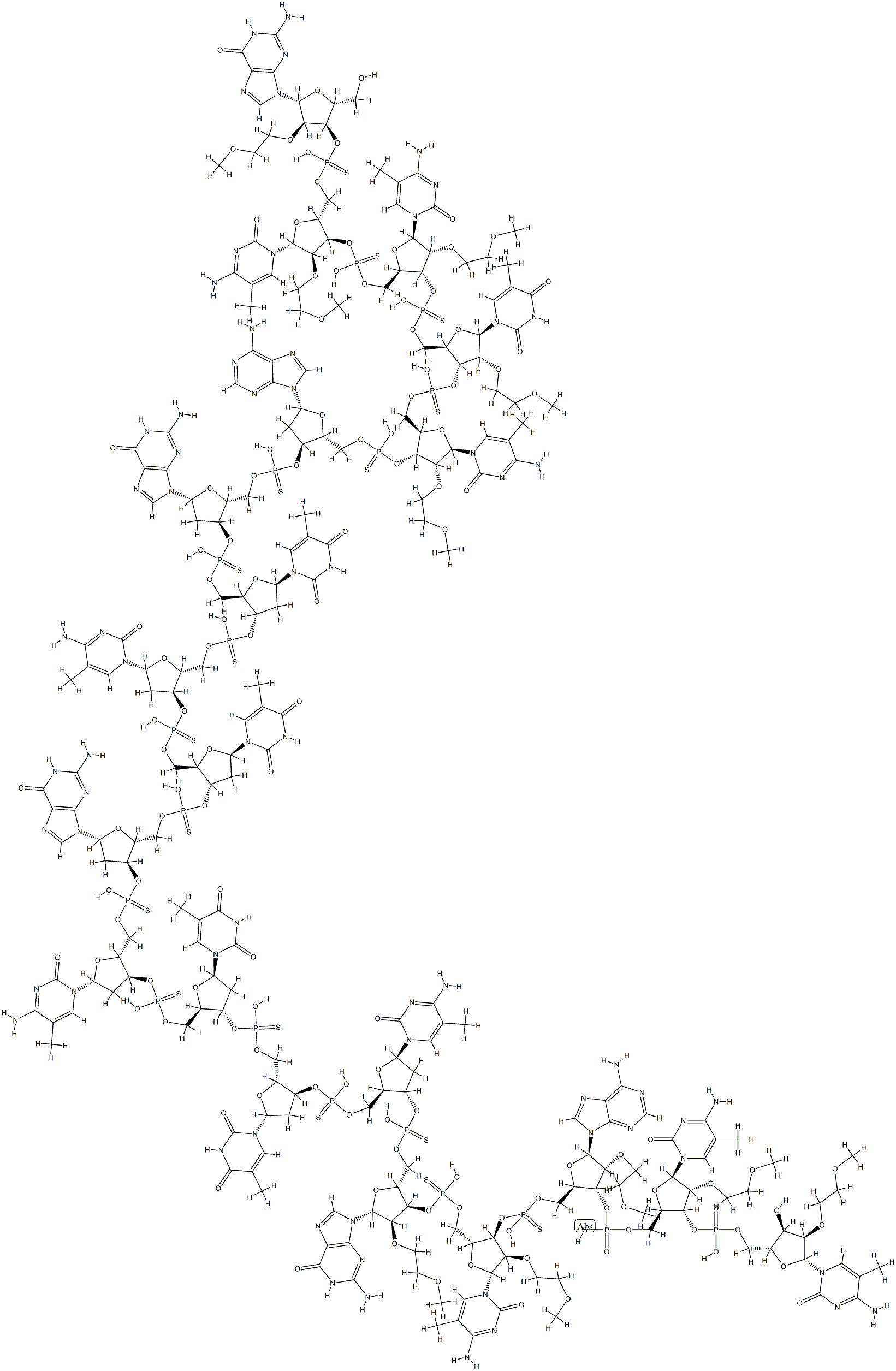 Mipomersen Structure