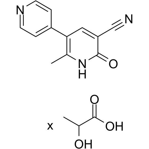 Milrinone lactate Structure