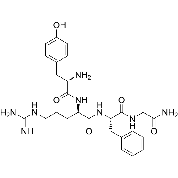 [D-Arg2]Dermorphin-(1-4) amide Structure