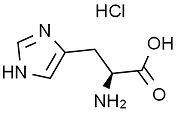 L-Histidine hydrochloride (monohydrate) Structure