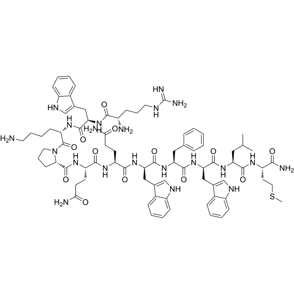 [D-Trp2, 7, 9] Substance P Structure