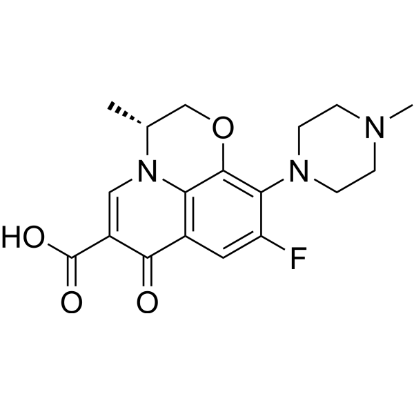 (R)-Ofloxacin Structure