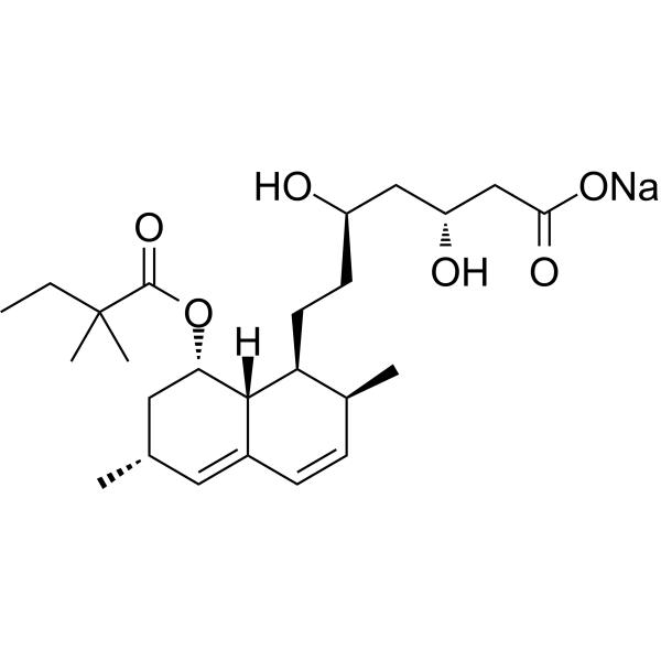 Simvastatin hydroxy acid sodium Structure