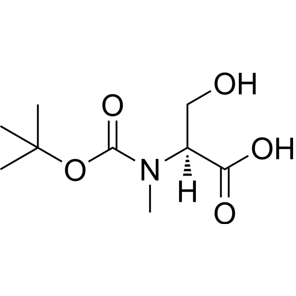 Boc-N-Me-Ser-OH Structure