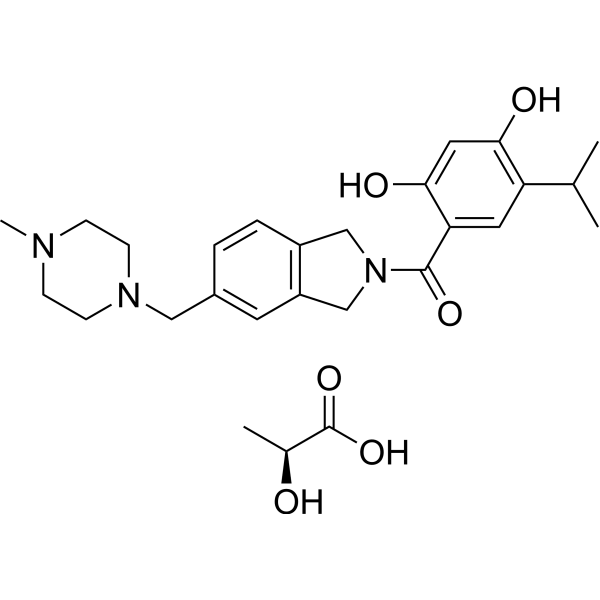 Onalespib lactate  Structure