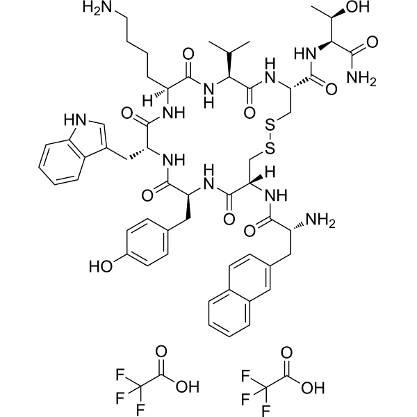 Lanreotide diTFA Structure