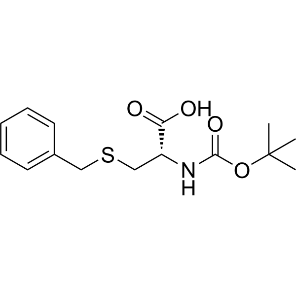 N-Boc-S-benzyl-D-cysteine Structure