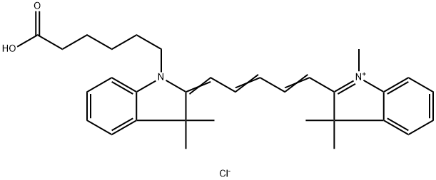  Cyanine5 carboxylic acid chloride Structure