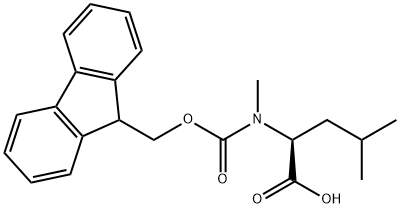 Fmoc-N-Me-Leu-OH Structure