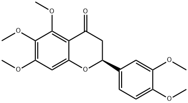 5,6,7,3',4'-Pentamethoxyflavanone Structure