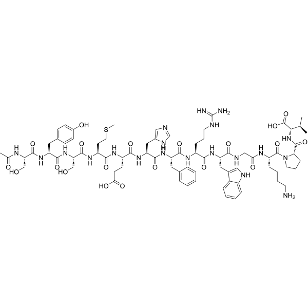 α-MSH free acid Structure