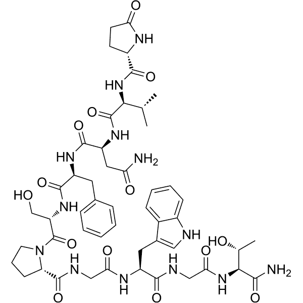 Hypertrehalosemic neuropeptide (Nauphoeta cinerea) Structure