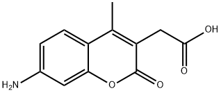 7-Amino-4-methylcoumarin-3-acetic acid Structure