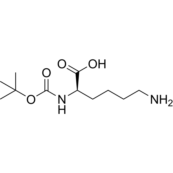 Boc-D-Lys-OH Structure