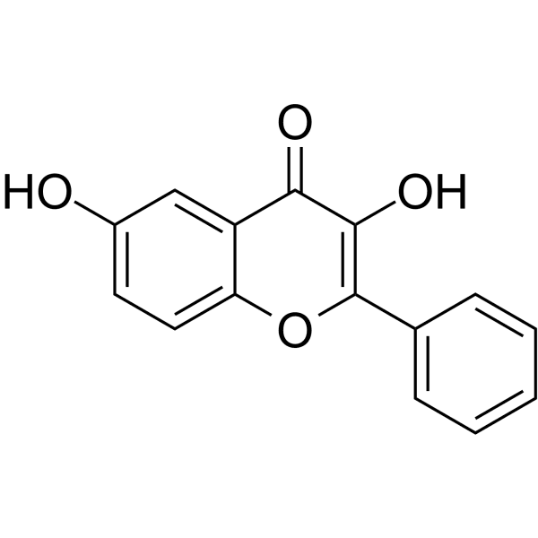 3,6-Dihydroxyflavone Structure