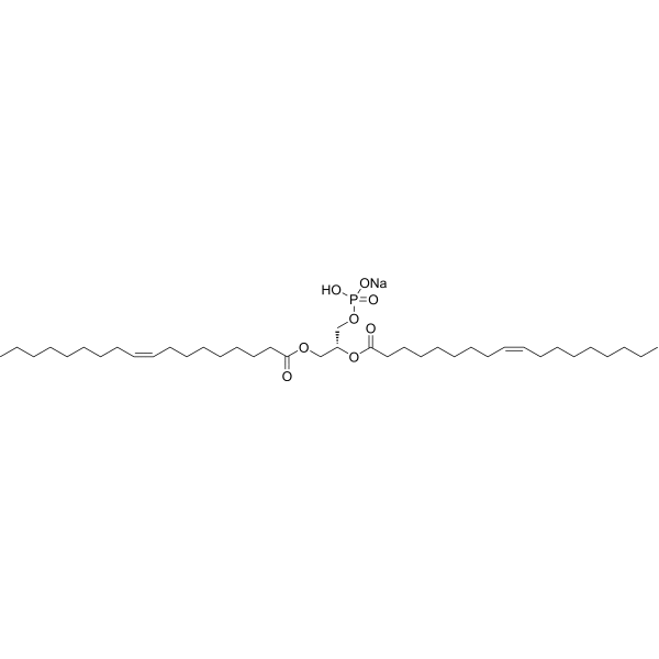 1,2-Dioleoyl-sn-glycero-3-phosphate sodium salt Structure