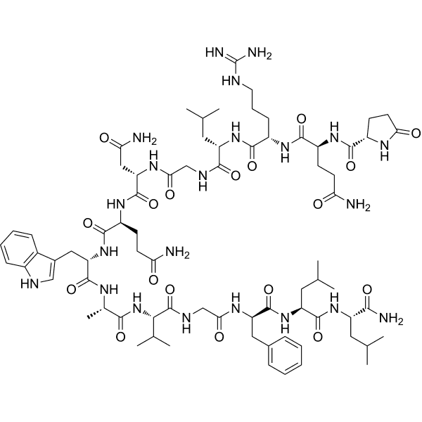 [D-Phe12, Leu14]-Bombesin Structure