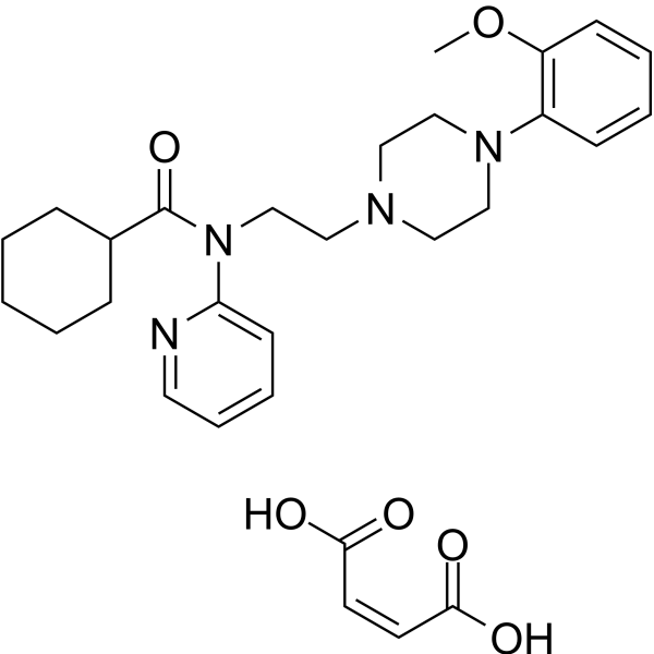 WAY-100635 Maleate Structure