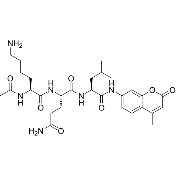 Ac-KQL-AMC Structure