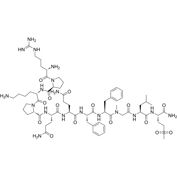 [Sar9, Met(O2)11]-Substance P Structure
