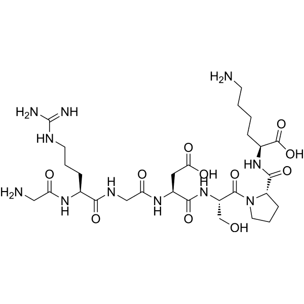 GRGDSPK Structure