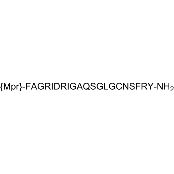 [Mpr7, DAla9] ANP (7-28), amide, rat Structure