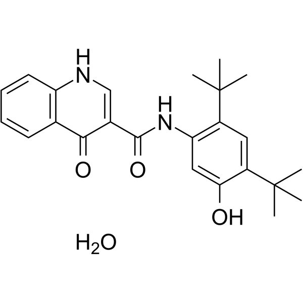 Ivacaftor hydrate Structure