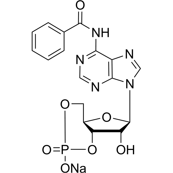 6-Bnz-cAMP sodium salt  Structure