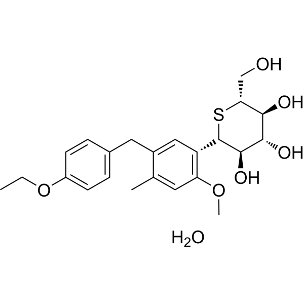 Luseogliflozin hydrate Structure