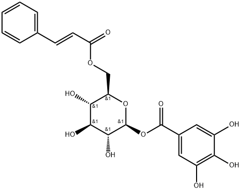 1-O-galloyl-6-O-cinnamoylglucose Structure