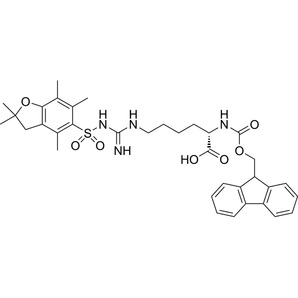 Fmoc-HoArg(Pbf)-OH Structure