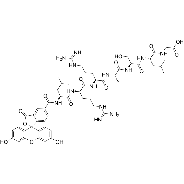 Kemptide, 5-FAM labeled Structure