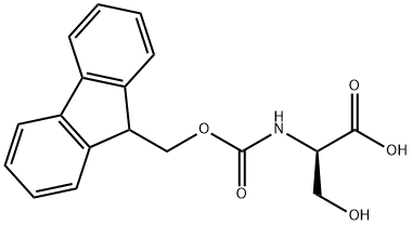 (((9H-Fluoren-9-yl)methoxy)carbonyl)-D-serine Structure