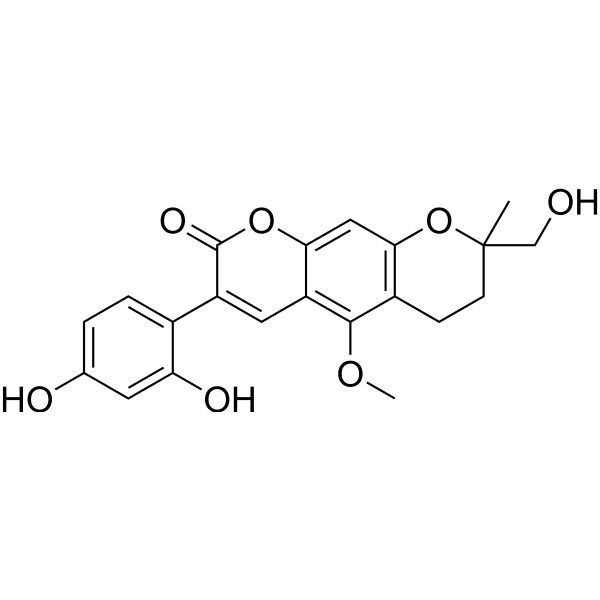 Licopyranocoumarin Structure