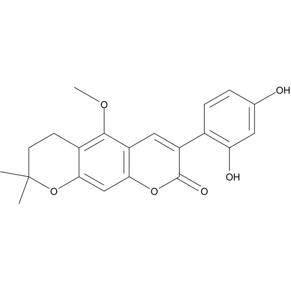 Isoglycycoumarin Structure