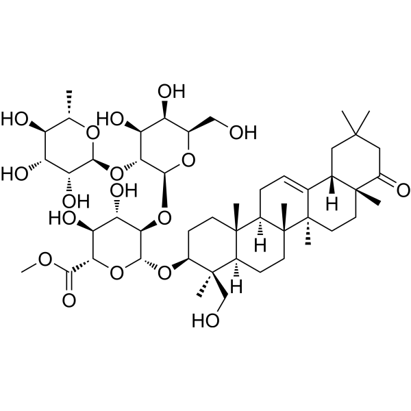 Dehydrosoyasaponin I methyl ester Structure