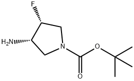 1-Boc-3-AMino-4-fluoropyrrolidine Structure